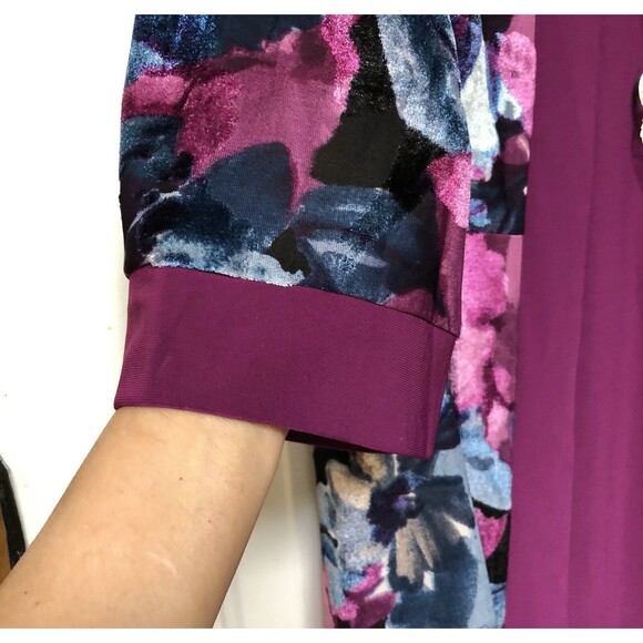 R & M RICHARDS WOMEN'S DRESS PLUS SIZE 16 PARTY WEDDING, PLUM SET OF TWO PIECES - Picture 10 of 14